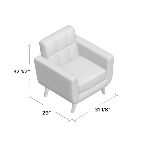 Oliver Zohaib Upholstered Accent Chair & Reviews Wayfair